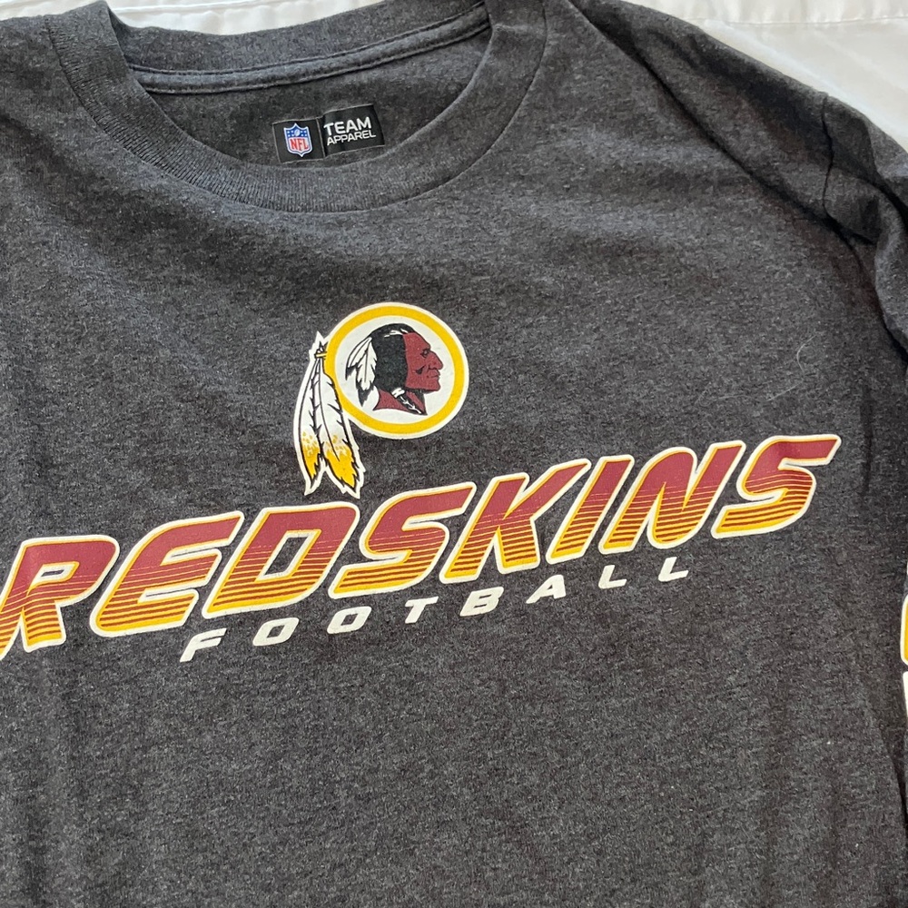 NFL Gray Long Sleeve Redskins Football Shirt - Picture 2 of 4